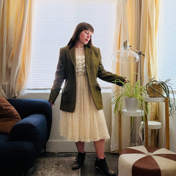 Weekend Max Mara Olive Green Blazer - Picture 14 of 15